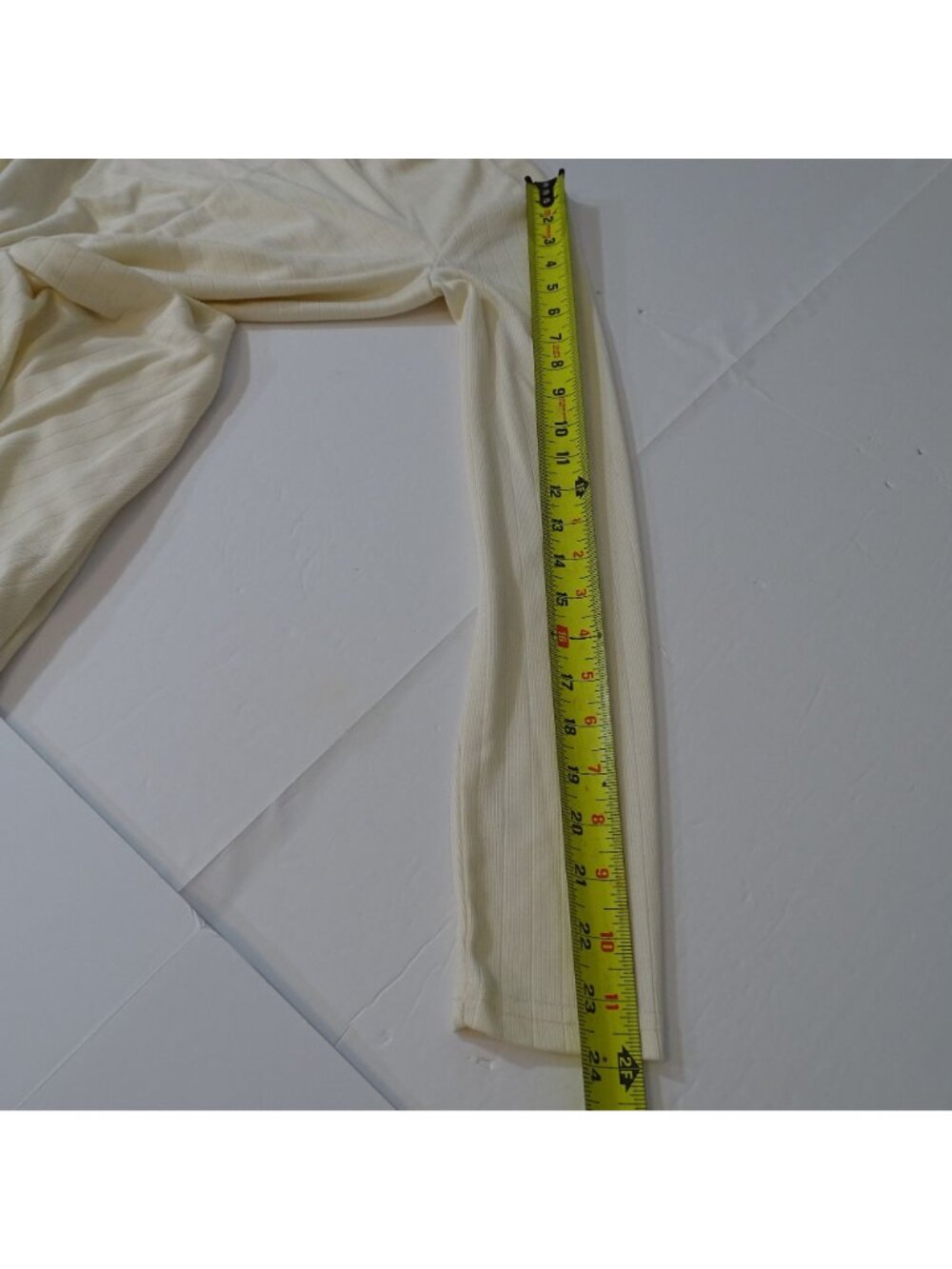 Significant Other Odelia Ivory Long Sleeve Midi Dress Twist Front Women Size 6 - Picture 10 of 14
